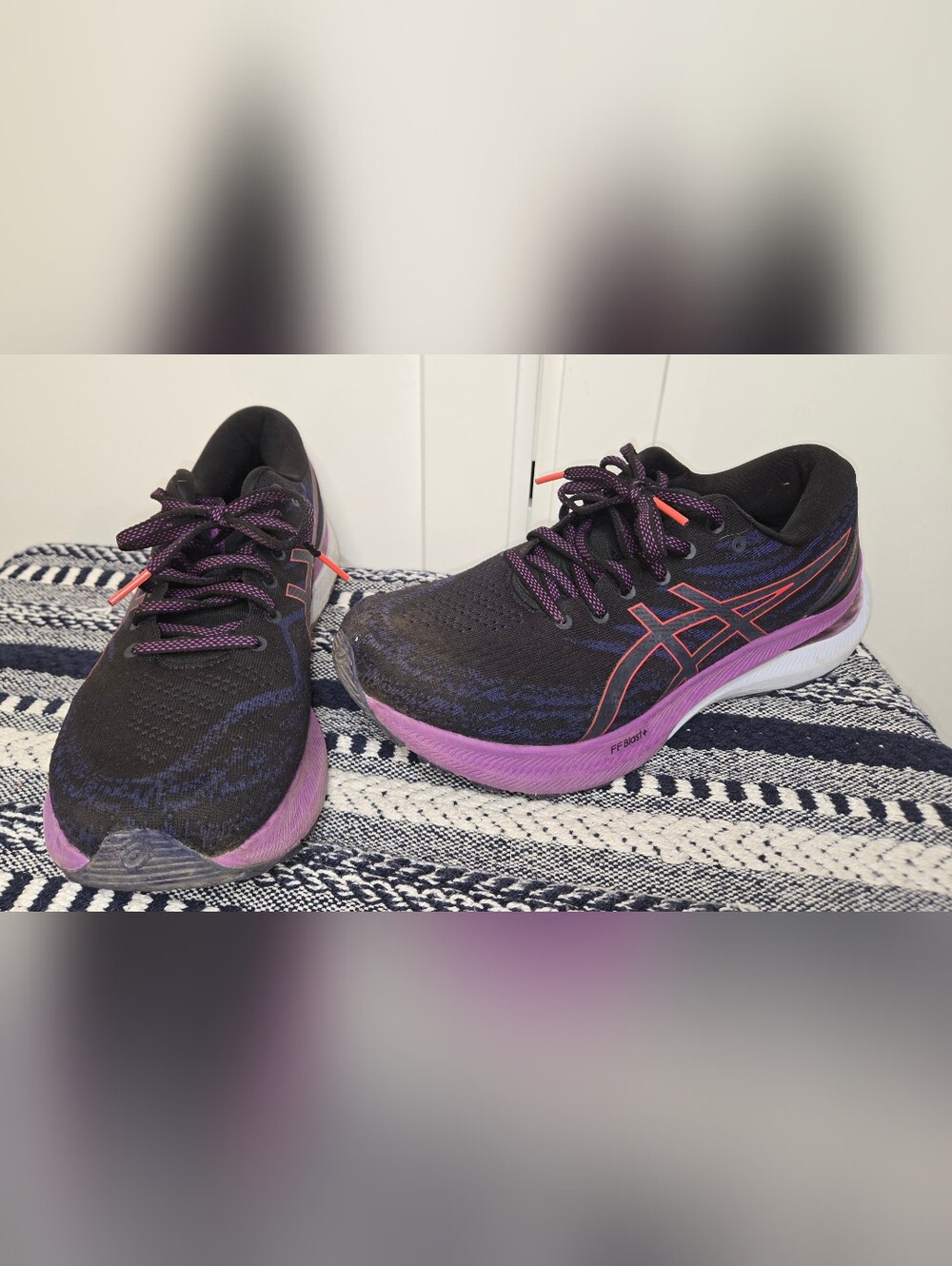 ASICS Gel-Kayano 29 Women’s Size 10.5 Black Purple Running Shoes FF BLAST
